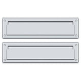 Deltana MS212U26 MS212 13-1/8" x 3-5/8" Mail Slot with Interior Flap Polished Chrome