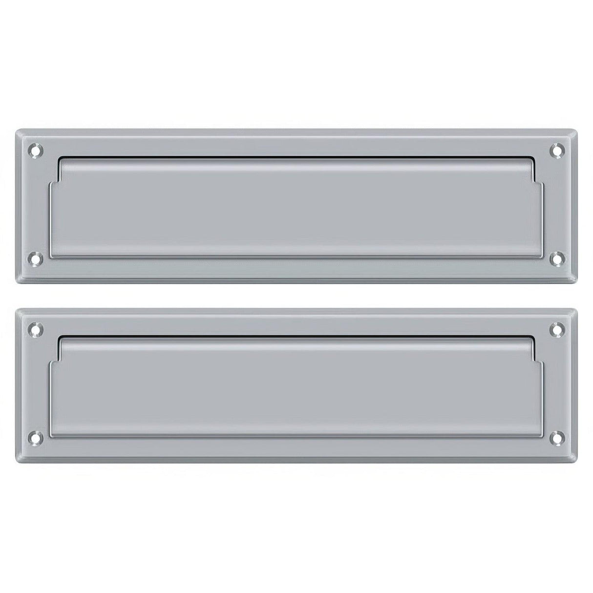 Deltana MS212U26D MS212 13-1/8" x 3-5/8" Mail Slot with Interior Flap Brushed Chrome