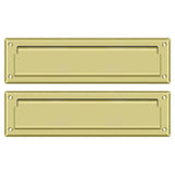 Deltana MS212U3 MS212 13-1/8" x 3-5/8" Mail Slot with Interior Flap Polished Brass