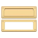 Deltana MS626CR003 MS626 8-7/8" Wide Mail Slot with Interior Frame Lifetime Polished Brass