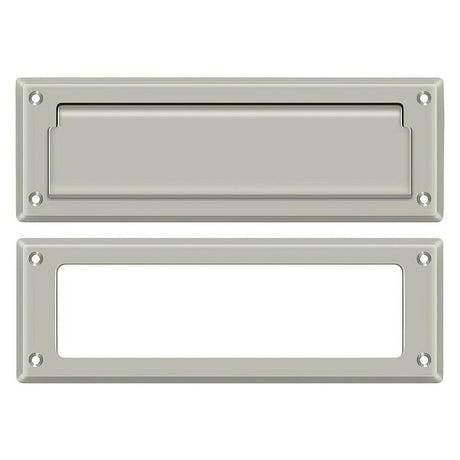 Deltana MS626U15 MS626 8-7/8" Wide Mail Slot with Interior Frame Brushed Nickel