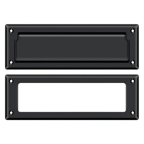 Deltana MS626U19 MS626 8-7/8" Wide Mail Slot with Interior Frame Black