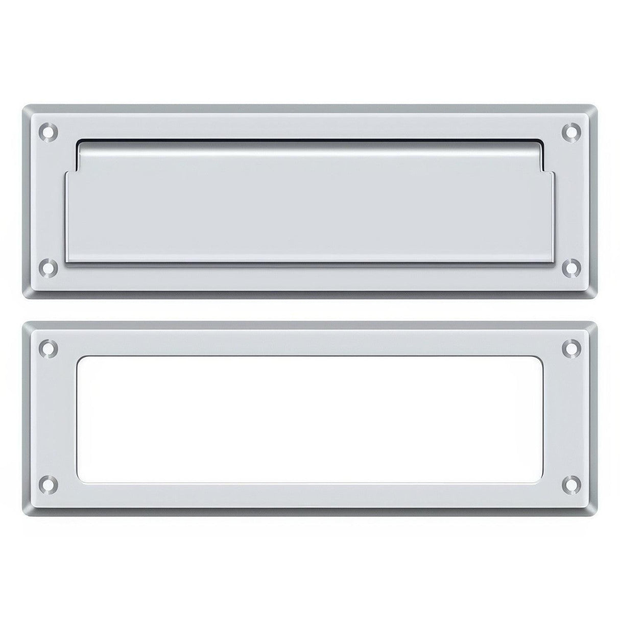 Deltana MS626U26 MS626 8-7/8" Wide Mail Slot with Interior Frame Polished Chrome