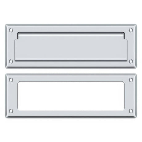 Deltana MS626U26 MS626 8-7/8" Wide Mail Slot with Interior Frame Polished Chrome