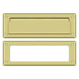 Deltana MS626U3 MS626 8-7/8" Wide Mail Slot with Interior Frame Polished Brass