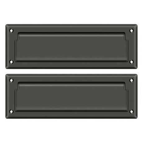 Deltana MS627U10B MS627 8-7/8" Wide Mail Slot with Back Plate Oil Rubbed Bronze