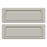 Deltana MS627U15 MS627 8-7/8" Wide Mail Slot with Back Plate Brushed Nickel