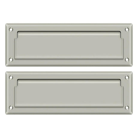 Deltana MS627U15 MS627 8-7/8" Wide Mail Slot with Back Plate Brushed Nickel