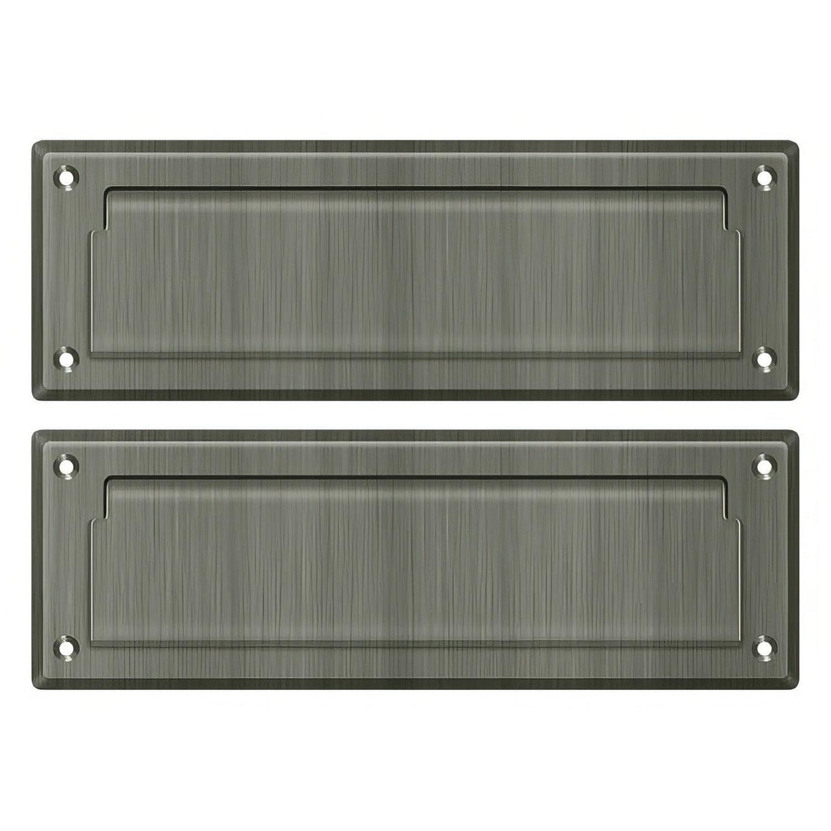 Deltana MS627U15A MS627 8-7/8" Wide Mail Slot with Back Plate Antique Nickel