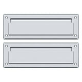 Deltana MS627U26 MS627 8-7/8" Wide Mail Slot with Back Plate Polished Chrome