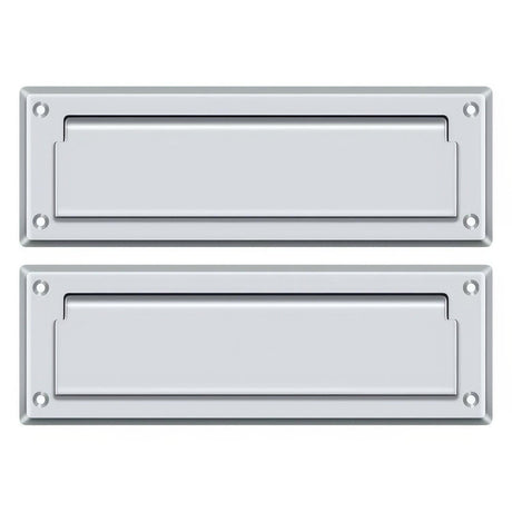Deltana MS627U26 MS627 8-7/8" Wide Mail Slot with Back Plate Polished Chrome