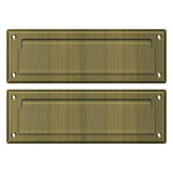 Deltana MS627U5 MS627 8-7/8" Wide Mail Slot with Back Plate Antique Brass