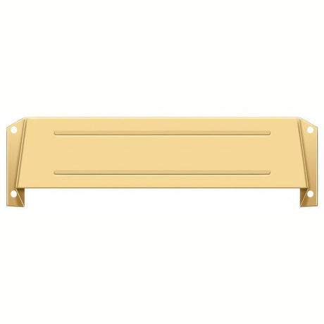 Deltana MSH158CR003 lifetime polished brass letter box hood