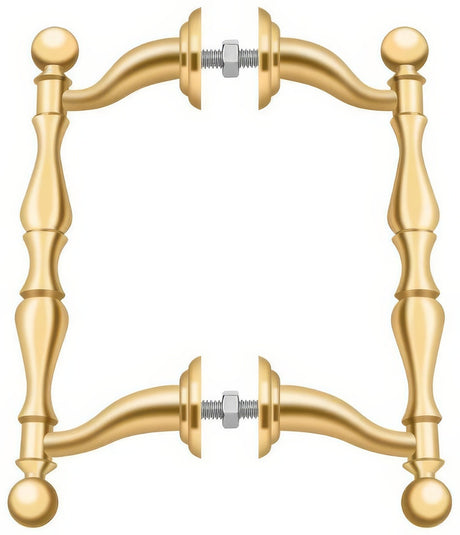 Deltana OHP620CR003 OHP620 6-3/16" Offset Back to Back Handle Pull with 4-3/16" Centers Lifetime Polished Brass