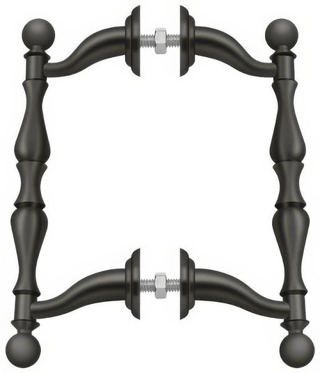 Deltana OHP620U10B OHP620 6-3/16" Offset Back to Back Handle Pull with 4-3/16" Centers Oil Rubbed Bronze