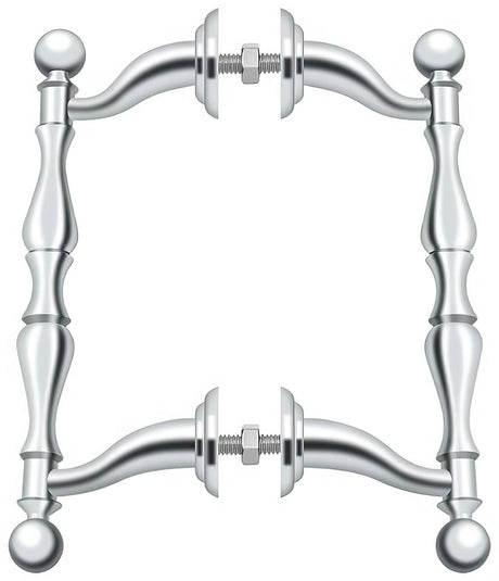 Deltana OHP620U26 OHP620 6-3/16" Offset Back to Back Handle Pull with 4-3/16" Centers Chrome