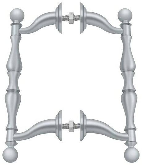 Deltana OHP620U26D OHP620 6-3/16" Offset Back to Back Handle Pull with 4-3/16" Centers Brushed Chrome