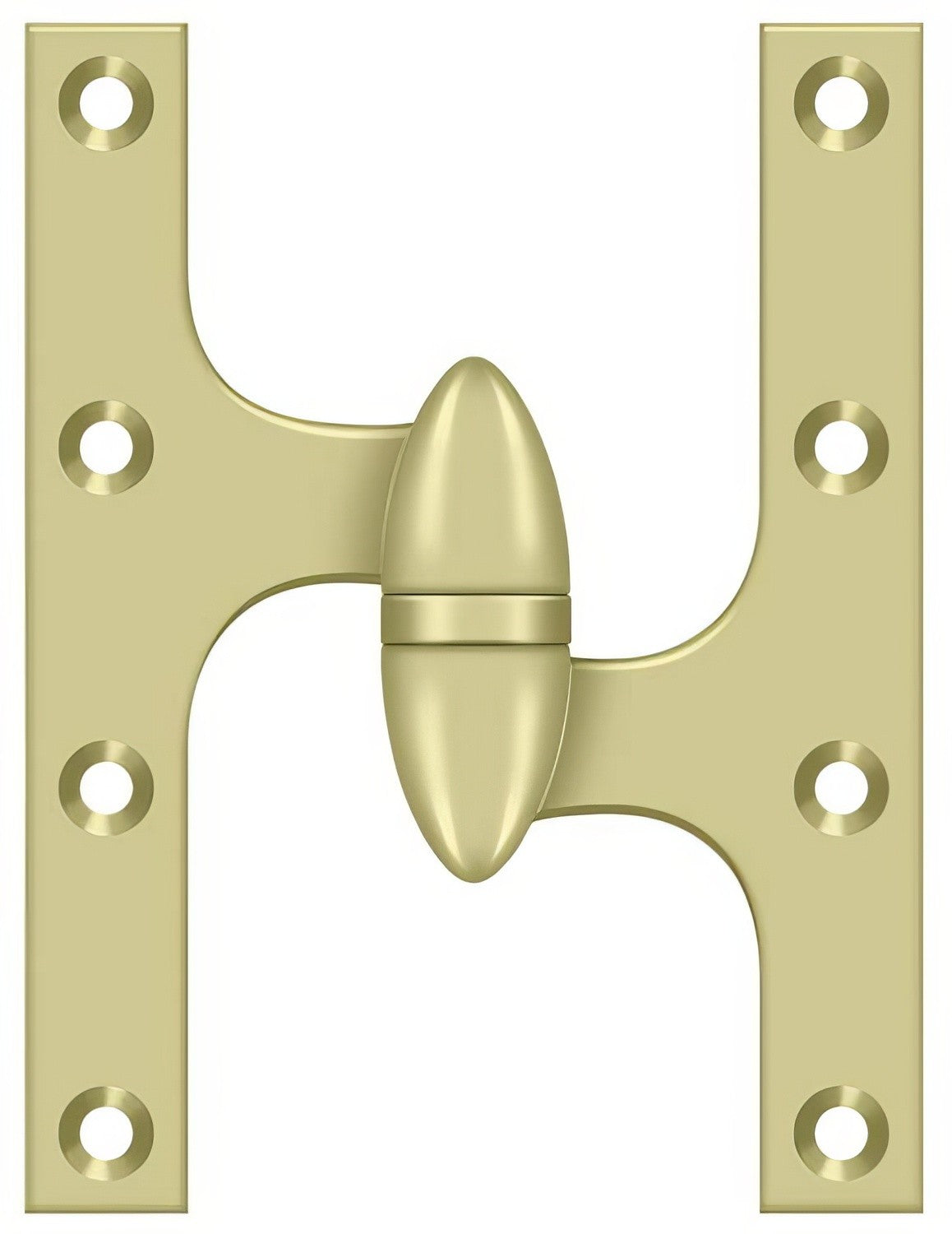 Deltana OK6050B3UNL-R OK6050B-R 6" x 5" Right Hand Olive Knuckle Hinge with Ball Bearing Unlaquered