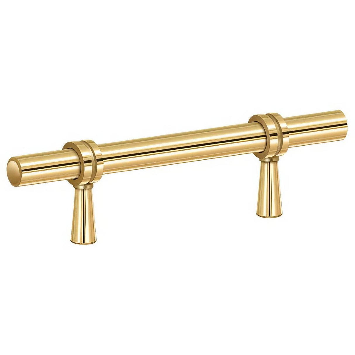 Deltana P310CR003 P310U 4-3/4" Adjustable Cabinet Bar Pull Lifetime Polished Brass