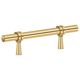 Deltana P310CR003 P310U 4-3/4" Adjustable Cabinet Bar Pull Lifetime Polished Brass