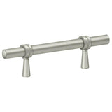 Deltana P310U15 P310U 4-3/4" Adjustable Cabinet Bar Pull Satin Nickel