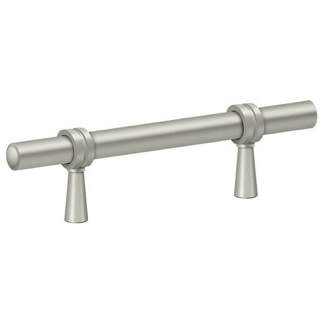 Deltana P310U15 P310U 4-3/4" Adjustable Cabinet Bar Pull Satin Nickel