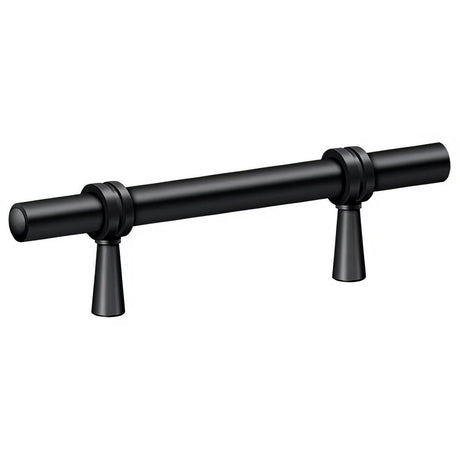 Deltana P310U19 P310U 4-3/4" Adjustable Cabinet Bar Pull Black