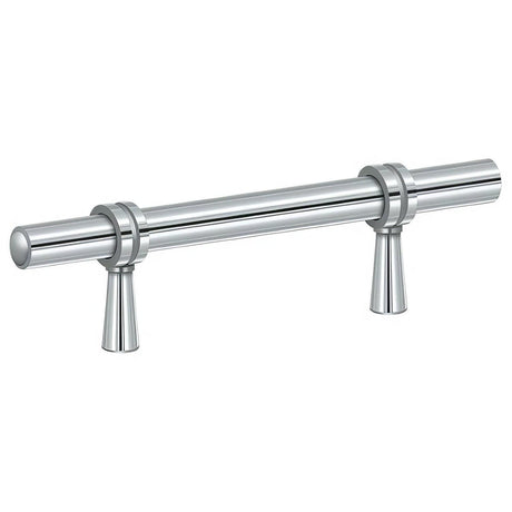 Deltana P310U26 P310U 4-3/4" Adjustable Cabinet Bar Pull Polished Chrome