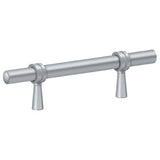 Deltana P310U26D P310U 4-3/4" Adjustable Cabinet Bar Pull Satin Chrome