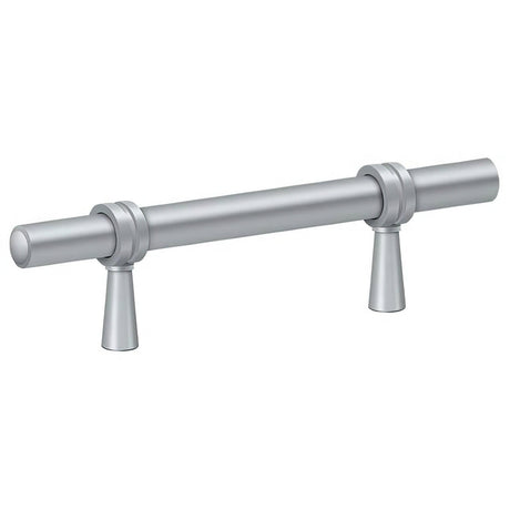 Deltana P310U26D P310U 4-3/4" Adjustable Cabinet Bar Pull Satin Chrome