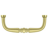 Deltana PCT300U3 PCT300 3" Traditional Wire Pull Polished Brass