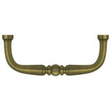 Deltana PCT300U5 PCT300 3" Traditional Wire Pull Antique Brass
