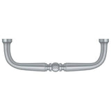 Deltana PCT350U26D PCT350 3-1/2" Traditional Wire Cabinet Pull Brushed Chrome
