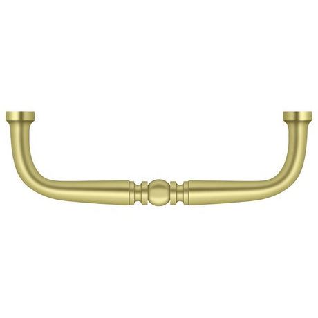 Deltana PCT350U3 PCT350 3-1/2" Traditional Wire Cabinet Pull Polished Brass