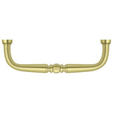 Deltana PCT400U3 PCT400 4" Traditional Wire Pull Polished Brass