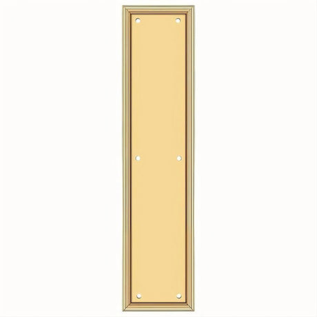 Deltana PP2280CR003 PP2280 3-1/2" x 15" HD Framed Push Plate Lifetime Polished Brass