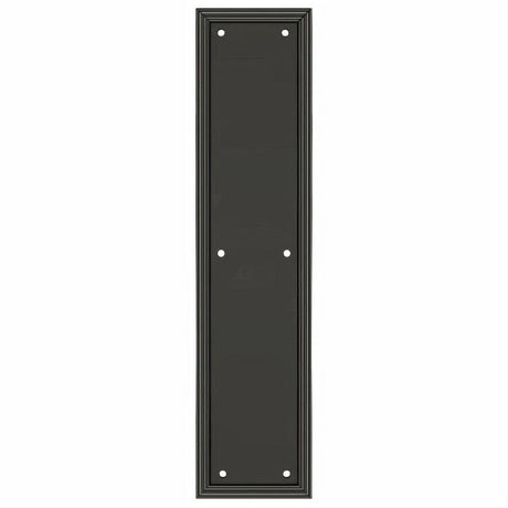 Deltana PP2280U10B PP2280 3-1/2" x 15" HD Framed Push Plate Oil Rubbed Bronze