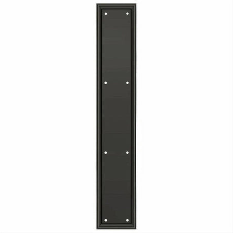 Deltana PP2281U10B PP2281 3-1/2" x 20" HD Framed Push Plate Oil Rubbed Bronze