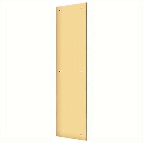 Deltana PP3515CR003 PP3515 3-1/2" x 15" Push Plate Lifetime Polished Brass