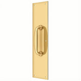 Deltana PPH55CR003 PPH55 Push Plate with Handle Lifetime Polished Brass