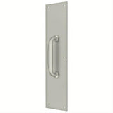 Deltana PPH55U15 PPH55 Push Plate with Handle Satin Nickel