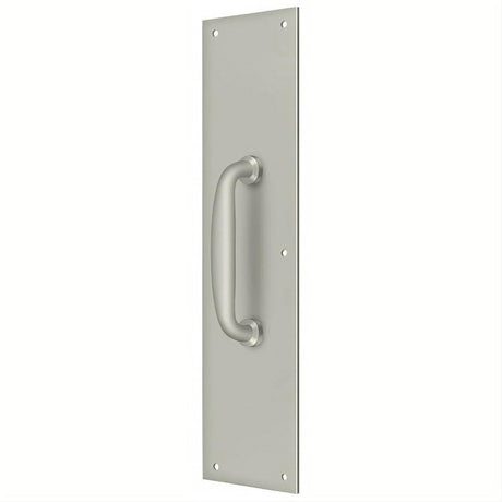 Deltana PPH55U15 PPH55 Push Plate with Handle Satin Nickel