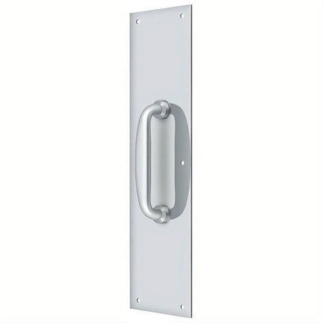 Deltana PPH55U26 PPH55 Push Plate with Handle Polished Chrome