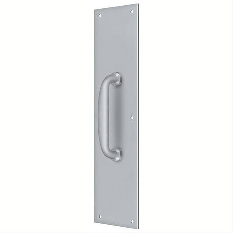 Deltana PPH55U26D PPH55 Push Plate with Handle Satin Chrome