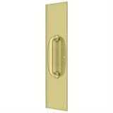 Deltana PPH55U3 PPH55 Push Plate with Handle Polished Brass