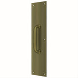Deltana PPH55U5 PPH55 Push Plate with Handle Antique Brass