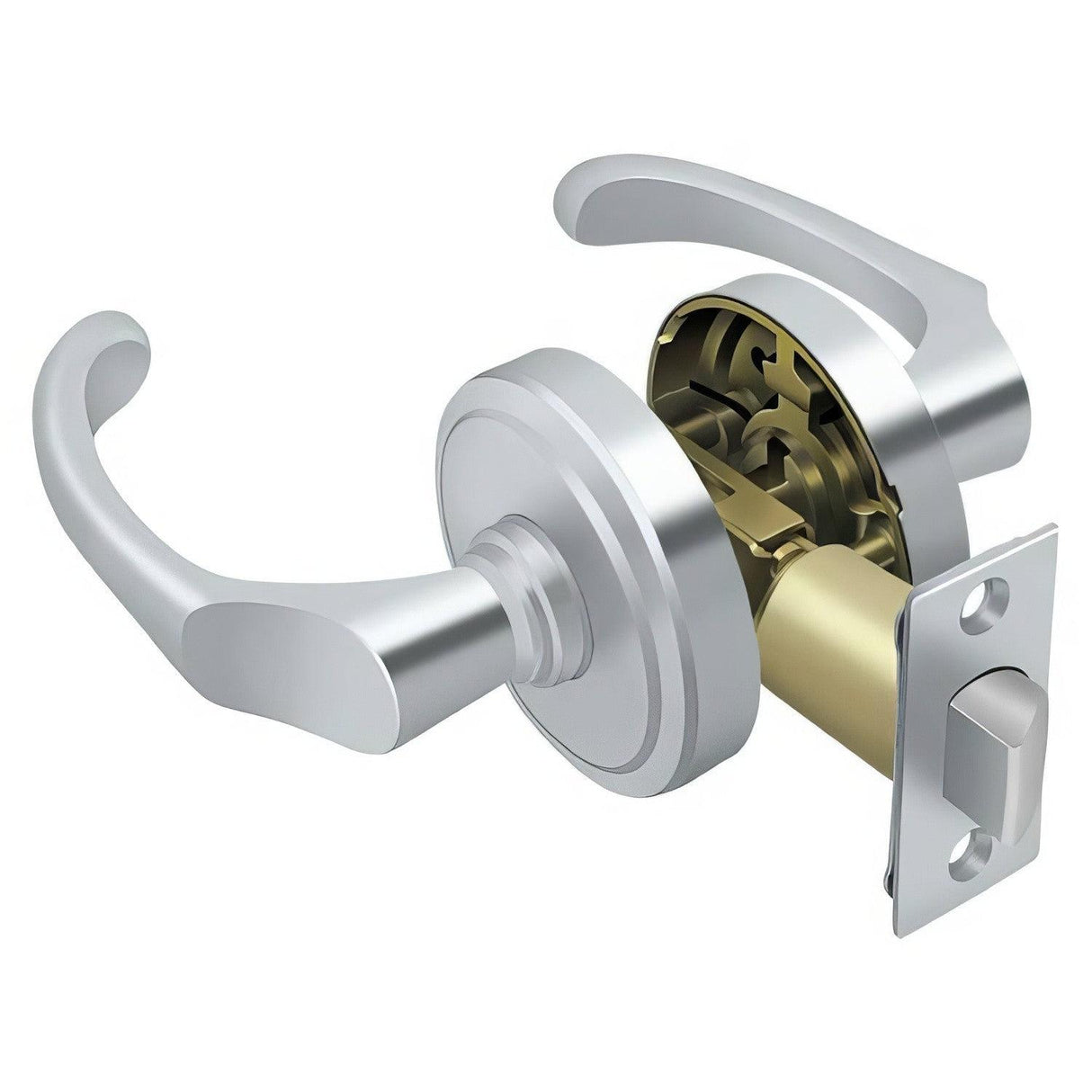 Deltana PRCLR3U26 PRCLR3U Chapelton Passage Door Lever Bright Chrome