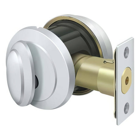 Deltana PRDRSU26 PRDRSU Port Royal Grade 2 Single Cylinder Deadbolt Bright Chrome