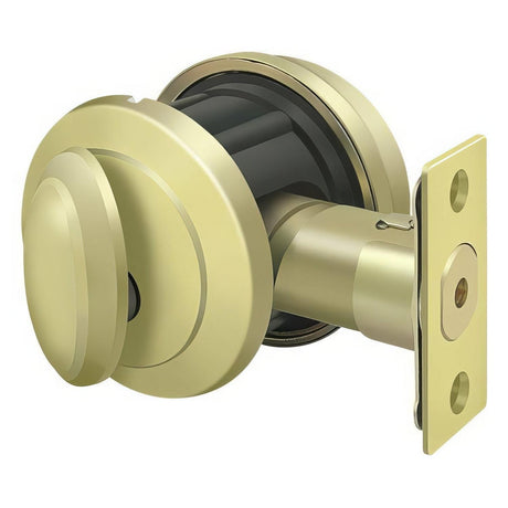 Deltana PRDRSU3 PRDRSU Port Royal Grade 2 Single Cylinder Deadbolt Bright Brass