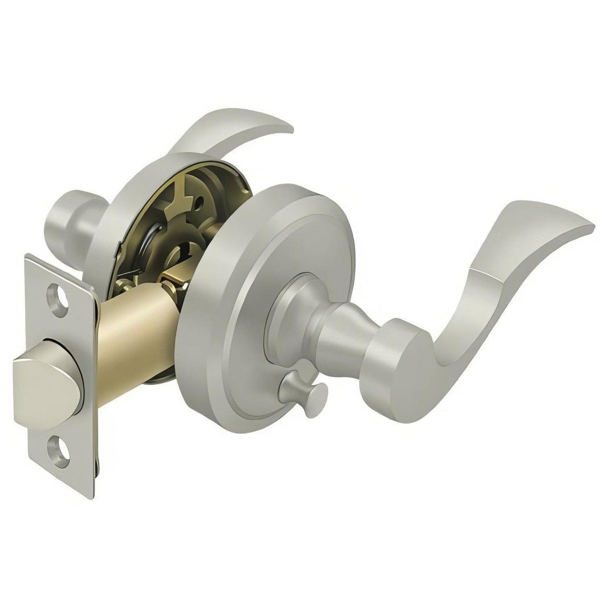 Deltana PRLLR2U15LH PRLLR2-LH Elite Lacovia Left Handed Privacy Door Lever Satin Nickel